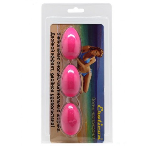 Розовые анально-вагинальные шарики